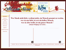 Tablet Screenshot of musikschule-mozartino.de